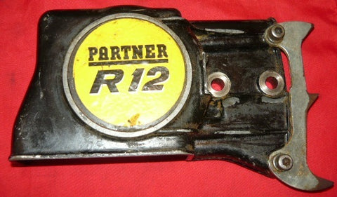partner r12 chainsaw clutch cover with spike and tensioner