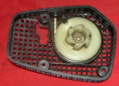 echo cs-330evl chainsaw starter recoil cover and pulley assembly