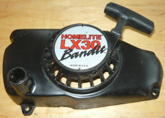 homelite xl30 bandit chainsaw complete starter recoil cover and pulley assembly