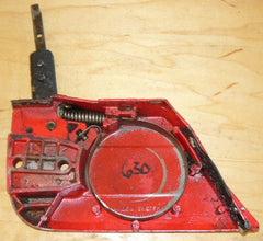 jonsered 630, 625, 670 chainsaw clutch cover with brake band, spring and mechanism (early model)