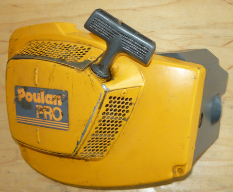 poulan pro 655 chainsaw complete starter recoil cover and pulley assembly