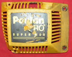 poulan pro super 380 chainsaw starter recoil cover and pulley assembly