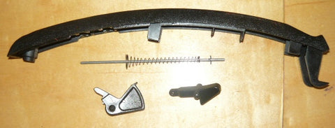 homelite super 2 chainsaw rear handle cover with throttle trigger, lever and rod (type pn 98021)