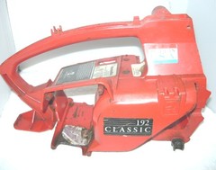 homelite 192 chainsaw engine housing case and rear handle
