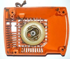 husqvarna 240 chainsaw starter/recoil cover and pulley assembly
