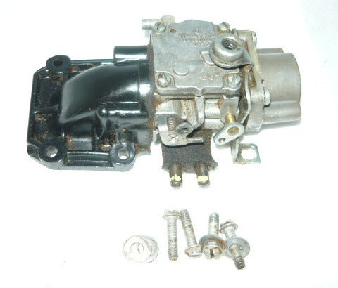 pioneer 3071 chainsaw complete tillotson carburetor with mount and reed