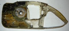 Solo 640 Chainsaw Rear Trigger Handle Crankcase Right Half