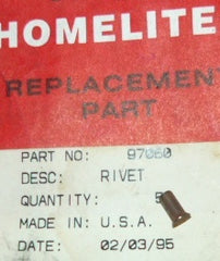 homelite rivet pn 97050 new (bin 53)