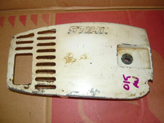 stihl 015av chainsaw white clutch cover (chipped)