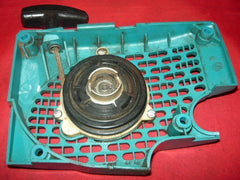 makita dcs 43 to 540 series chainsaw starter recoil cover and pulley assembly