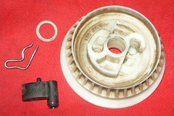 stihl ms170, ms180, 017, 018, 021, 023, 025 chainsaw starter pulley with pawl and spring