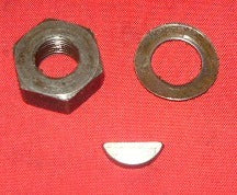 jonsered 80 and 90 chainsaw flywheel nut, key and washer
