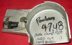 poulan 47, 48 chainsaw clutch cover clamp with tensioner pn 1007