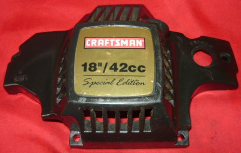 craftsman 18", 42cc chainsaw starter recoil cover only (black)