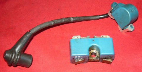 husqvarna 181, 281, 188 chainsaw 2 piece blue ignition coil set