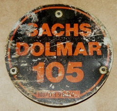 sachs dolmar 105 chainsaw emblem tag cover