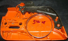 husqvarna 346 xp chainsaw orange clutch cover with brake