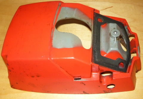 poulan built craftsman 3.4, 3.7 chainsaw top cover shroud (red)
