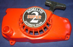 homelite super 2 chainsaw starter cover and pulley assembly (plastic, late model)