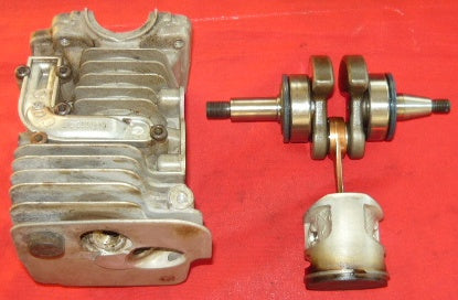 husqvarna 445 chainsaw shortblock assembly - piston, cylinder, crankshaft