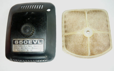 echo cs-650evl chainsaw air filter and filter cover set
