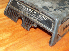 mcculloch 450 chainsaw air filter cover and know