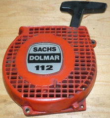 dolmar 112 chainsaw complete starter recoil cover and pulley assembly
