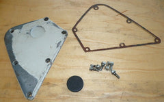 stihl 08s chainsaw oil tank cover, gasket and hardware