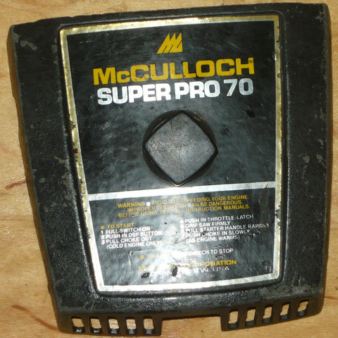 Mcculloch SP70 Chainsaw air filter cover