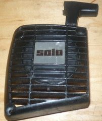 solo 634, 641 chainsaw complete starter recoil cover and pulley assembly