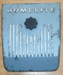 homelite c-51, c-71, c-91 chainsaw air filter cover and nut (blue)