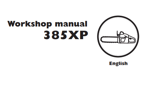 Husqvarna 385XP Workshop Manual downloadable pdf Service and Repair Manual