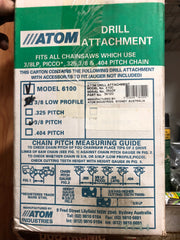 NEW Atom 6100 7584 Chainsaw Drill Attachment 3/8" Pitch
