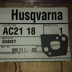 Husqvarna 18 H Trimmer Gasket NEW 530 01 92-33 (H-0011)