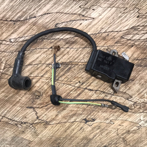 stihl MS271 chainsaw ignition coil module with wiring harness