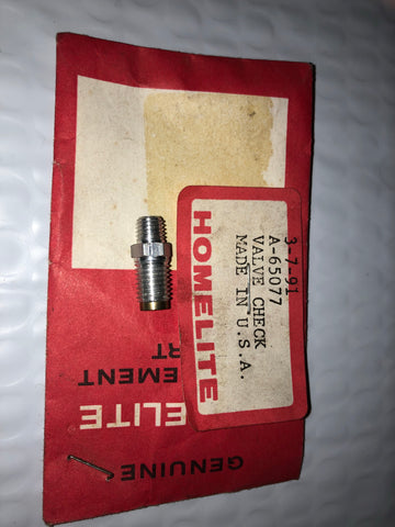 homelite 550 chainsaw check valve a-65077 new (hm-70)