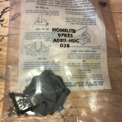 Homelite Chainsaw HDC Carburetor Kit NEW 97823 (HM-7556)