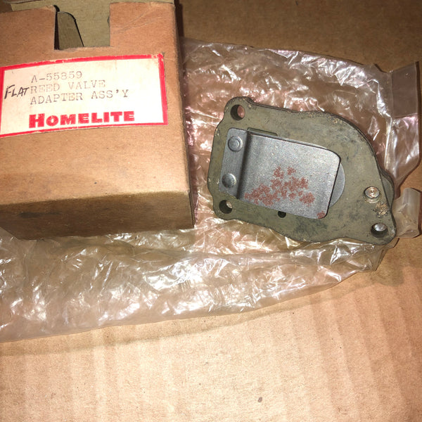 Homelite Model 17 Chainsaw Reed Valve Adapter Assembly NEW A55859 (HM