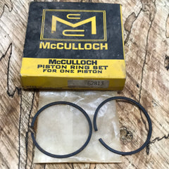 mcculloch Mac 10-10 chainsaw piston ring set 62813 new (box 19)