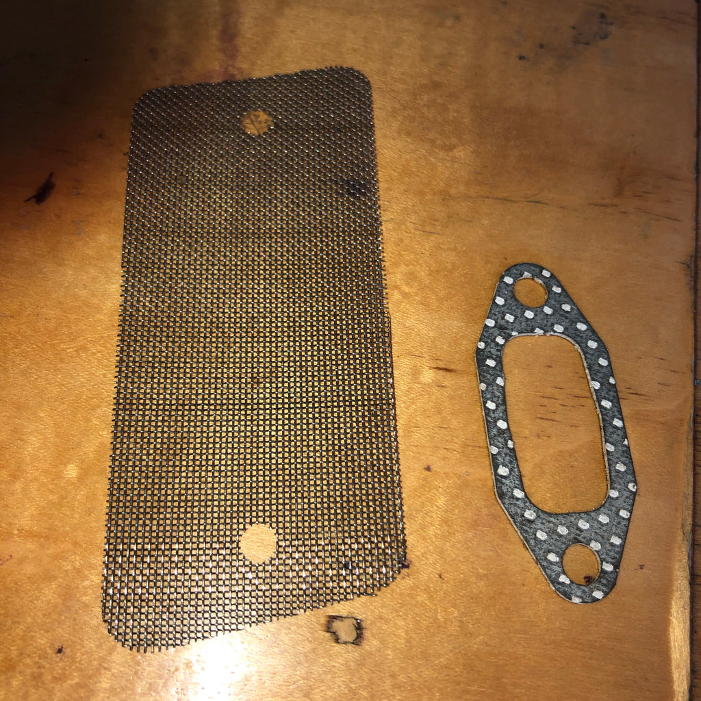 Homelite 450w, 550 Chainsaw Muffler Spark Arrestor and Gasket A-93897-