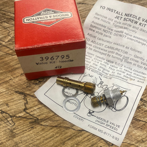 briggs and stratton needle valve kit pn 396795 new (B&S bin 1)
