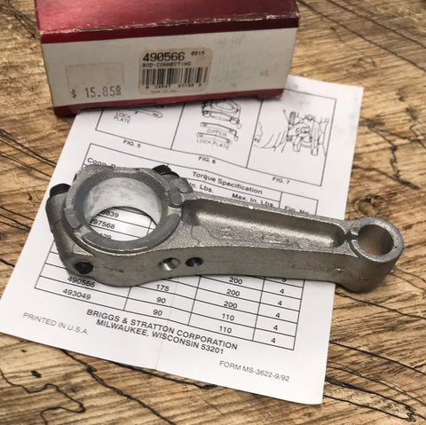 briggs and stratton engine connecting rod new pn 490566 (B&S bin 8)