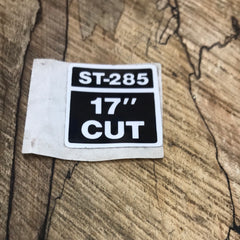 Homelite ST-285 trimmer decal (HM-308)
