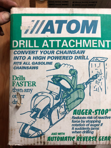 NEW Atom 6100 7584 Chainsaw Drill Attachment 3/8" Pitch