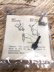 mcculloch mini mac chainsaw mdc carburetor needle and lever kit new 85059 (bin 19)
