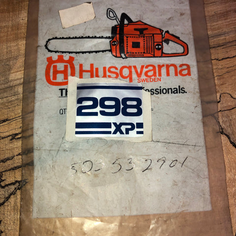 Husqvarna 298xp Chainsaw Decal Label NEW 503 53 29-01 (H-0011)