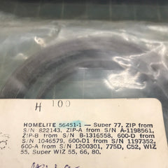 homelite zip, wiz, super 77, 600 chainsaw recoil spring 56451-1 new (hm-34)