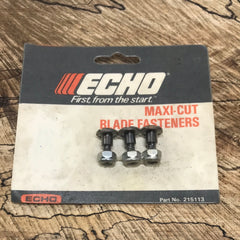 Echo trimmer Maxi-cut blade fasteners 215113 new (E-6)