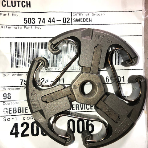 husqvarna 61, 266, 268, 272 chainsaw clutch mechanism 503 74 44-02 new oem (x601)