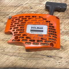 dolmar 110 to ps-540 series chainsaw starter recoil cover and pulley assembly